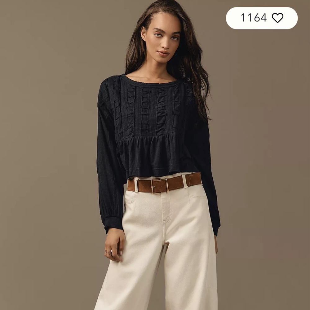 NWT PILCRO CROPPED TOP